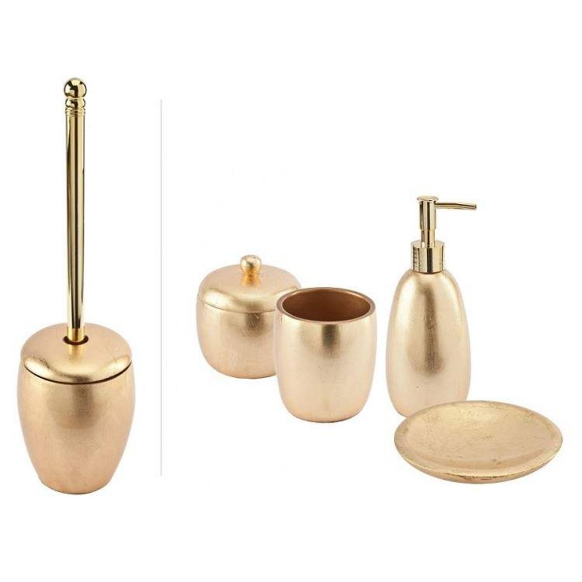 CIPI Set Gold set accessori arredo bagno in resina