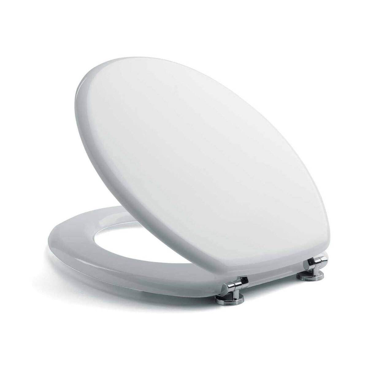 metaform sedile wc pegaso bianco con seduta in mdf e cerniere in metallo
