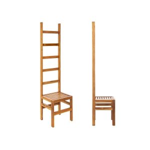 CIPI ARYA Sedia con schienale porta salviette Teak naturale di recupero trattato