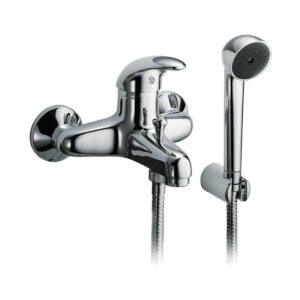 Miscelatore esterno vasca GABOLI LUIGI Oasis 2000 cromo – Leva chiusa o aperta, con doccia e duplex fisso | Quaranta Store