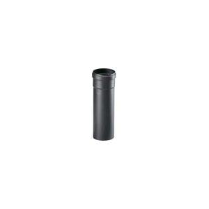 2 x APROS Linea pellet Tubo lineare T100 ø80 (M/F) acciaio nero+guarn. silicone