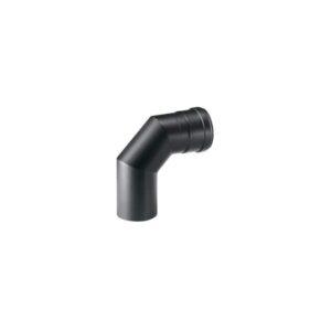 2 x APROS Linea pellet-Curva C090 90° ø80 acciaio nero con guarnizione silicone