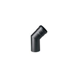 2 x APROS Linea pellet-Curva C045 45° ø80 acciaio nero con guarnizione silicone
