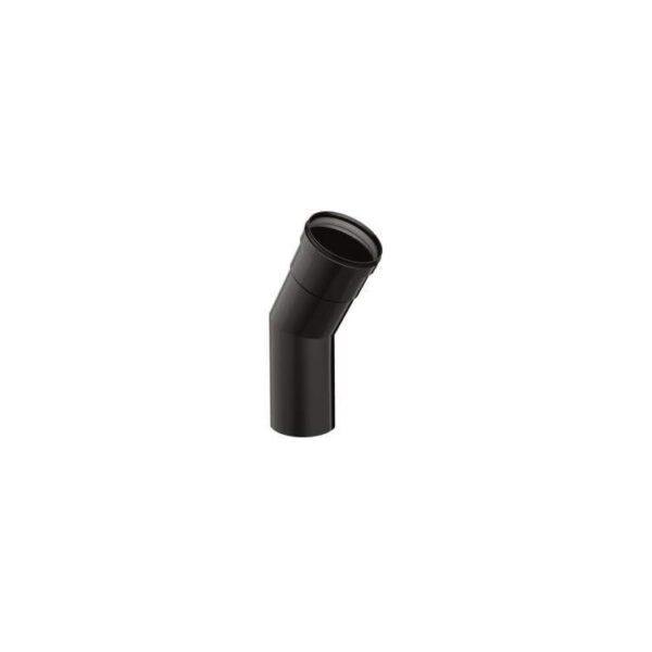 2 x APROS Linea pellet-Curva C030 30° ø80 acciaio nero con guarnizione silicone