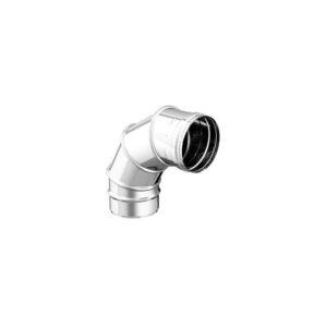 APROS Dynamic One - Curva orientabile 0°-90° ø80 inox monoparete aisi 316L ORSX