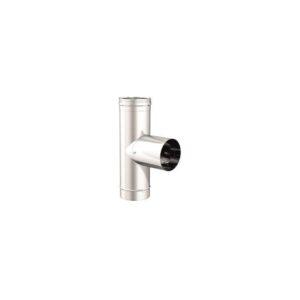 APROS Dynamic One - Raccordo T 90° ø80 stacco removibile in inox monoparete T9CL