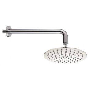 Soffione doccia Ø25 acciaio inox 304 getti siliconici anticalcare+attacco Ø24