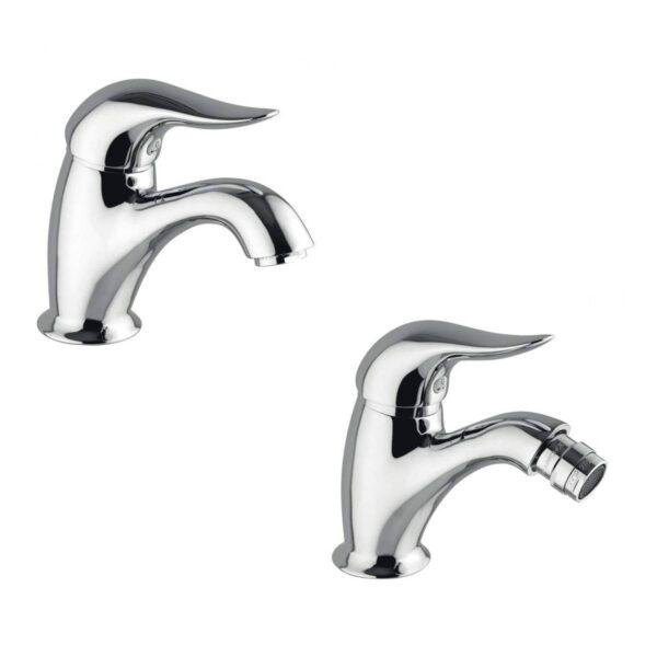 GABOLI LUIGI Set Miscelatori CINQUE Lavabo 520 + Bidet 540 finitura cromata (CR)