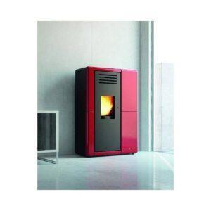 Stufa a pellet Anselmo Cola CUPIDO 9kW in acciaio e maiolica ad alte prestazioni