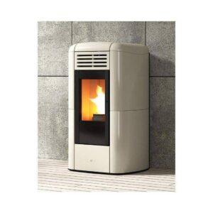 Stufa Idro pellet Anselmo Cola TERMO CHARME PLUS 18kW rivestita in maiolica