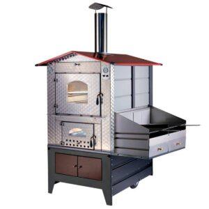 Forno a legna Gemignani a fuoco indiretto da esterno mod. G100 Barbecue