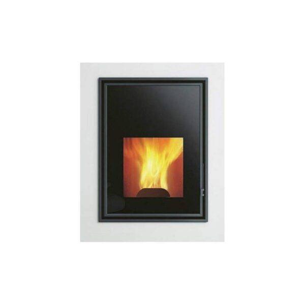 Monoblocco a pellet Caminetti Montegrappa MB PELLET W23 23kW porta verticale