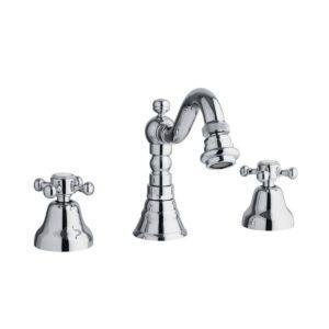 GABOLI LUIGI Batteria Bidet 3 fori DUETTO 825 con canna girevole cromato (CR)