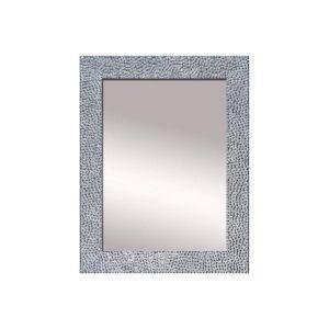 CIPI Specchio BUBBLE legno pastellato decorato effetto bolle BIANCO LUCIDO o CROMO