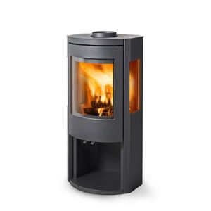 Stufa legna Ravelli CALLIOPE VIEW 8kW convezione naturale acciaio,vetro laterale