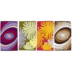 CIPI Tappeto COLOR in cotone 100% con grafiche e colori assortiti