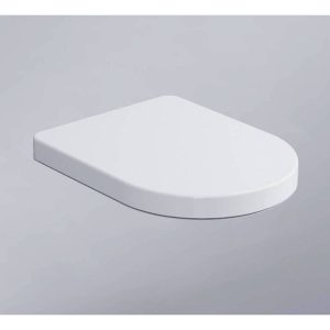 Coprivaso CIELO SMILE in termoindurente bianco lucido con coperchio frizionato e cerniere a sgancio rapido