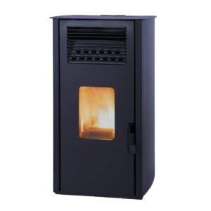 Stufa pellet Laminox CARLA AIR 10kW ventilata economica in acciaio display 3 tasti
