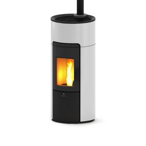 Stufa a pellet Ravelli Ecoteck Circular 9 kW ermetica ventilata con braciere autopulente e Wi-Fi