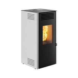 Stufa a pellet Caminetti Montegrappa ELICA 9kW ad aria calda ventilata in acciaio