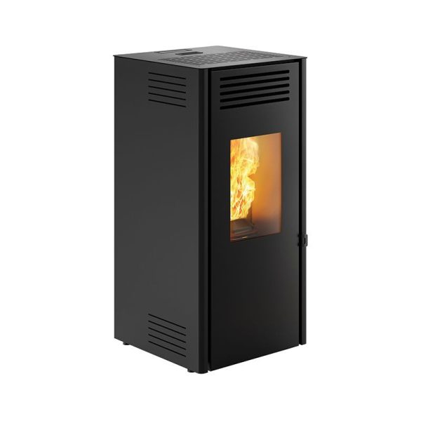 Stufa a pellet Caminetti Montegrappa ELICA 9kW ad aria calda ventilata in acciaio - immagine 3