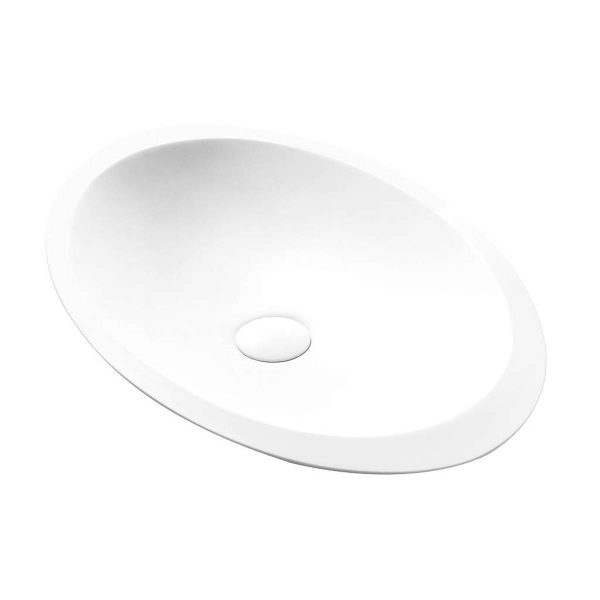 CIPI ELLISSE lavandino ciotola e copri piletta in Istone Solid Surface HQ
