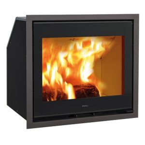 Inserto a legna Ravelli ERCOLE 8kW convezione naturale porta totalmente in vetro