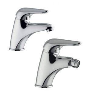 GABOLI LUIGI Set miscelatori  FALCO lavabo F12+ bidet F14 finitura cromata (CR)