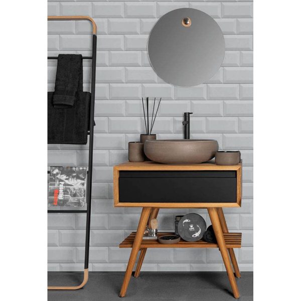Consolle Feelcolor in teak con cassetto colorato in mogano | Quaranta Store - immagine 5