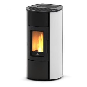 Stufa a pellet Ravelli FLEXI 7 Steel 7kW ventilata e canalizzata – Quaranta Store