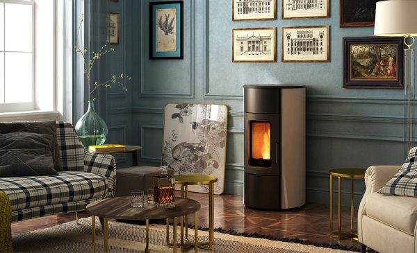 Stufa pellet Ravelli FLEXI 9 9kW STEEL acciaio conv. nat.,ventilata,canalizzata - immagine 4
