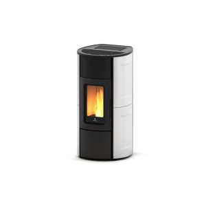 Stufa pellet Ravelli FLEXI 9 9kW STEEL acciaio conv. nat.,ventilata,canalizzata