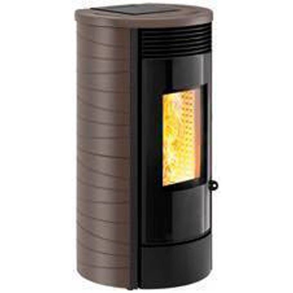 Stufa a pellet Montegrappa GASSA+ NPS10 EVO 9 kW ventilata in maiolica | Quaranta Store - immagine 9