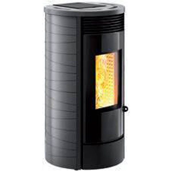 Stufa a pellet Montegrappa GASSA+ NPS10 EVO 9 kW ventilata in maiolica | Quaranta Store - immagine 8