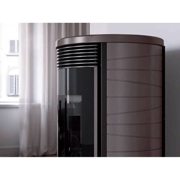 Stufa a pellet Montegrappa GASSA+ NPS10 EVO 9 kW ventilata in maiolica | Quaranta Store - immagine 6