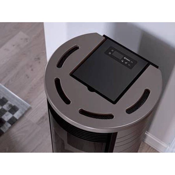 Stufa a pellet Montegrappa GASSA+ NPS10 EVO 9 kW ventilata in maiolica | Quaranta Store - immagine 5