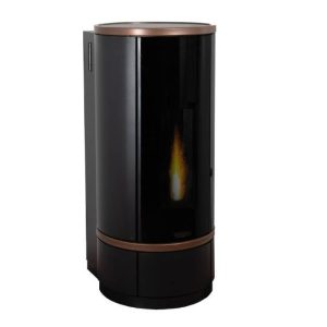 Stufa a pellet Laminox Ginevra Idro 24kW canalizzata – Alta potenza e vetro oscurato | Quaranta Store