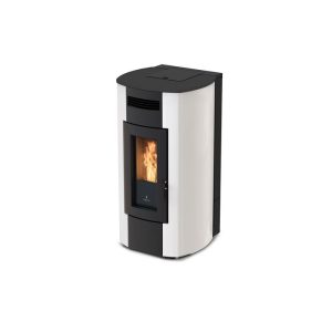 Termostufa a pellet Idro Ravelli HRV 200 20kW STEEL in acciaio e top in ceramica