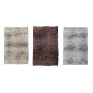 CIPI Tappeto JAQUARD fibra natur.+cotone tessuto intrecciato MARRONE,GRIGIO