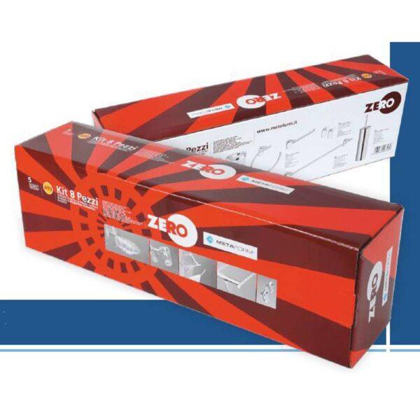 METAFORM ZERO box KIT 8 pezzi acciaio cromo,leghe metallo,SAN,ABS fissaggio vite - immagine 2
