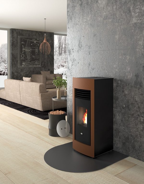 Stufa a pellet EVA CALOR LETIZIA 15kW canalizzata con 2 uscite indipendenti | Quaranta Store - immagine 4