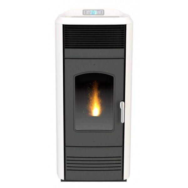Termostufa pellet Laminox ZARA OMNIA IDROVENTILATA LUX 30kW braciere autopulente