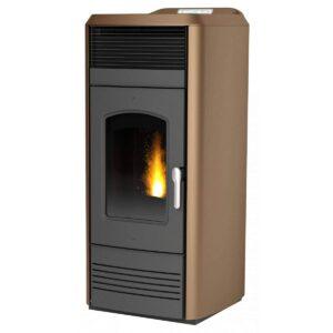 Termostufa  pellet Laminox ZARA OMNIA IDROVENTILATA LUX 30kW con A.C.S braciere autopulente