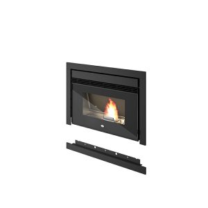 Inserto a pellet Eva Calòr NICO 12,5kw ventilato + 2 canalizzazioni indipendenti