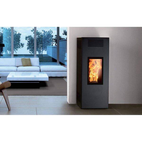 Stufa a pellet Caminetti Montegrappa NOIR NPS10 EVO 10kW con ventilazione SMART - immagine 6
