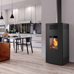 Termostufa a legna ventilata Caminetti Montegrappa MLW22V NOIR M
