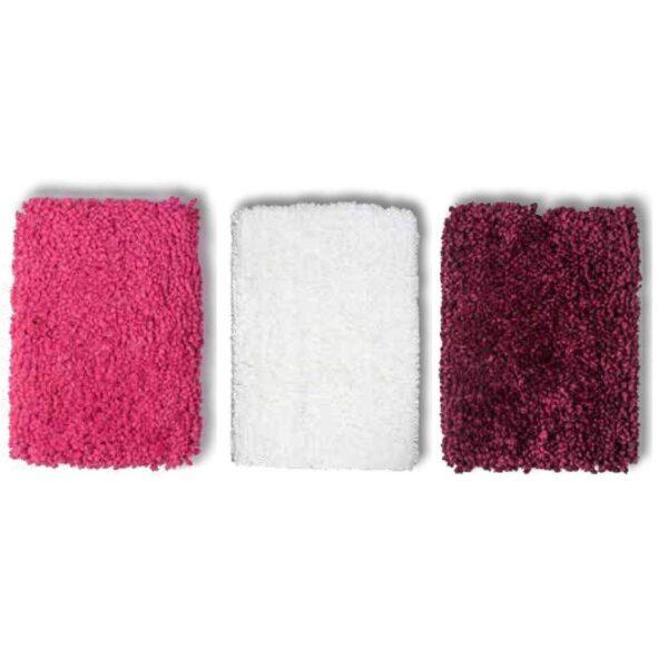 CIPI Tappeto NUVOLA cotone 100% extra soffice e spesso ROSA, BIANCO o BORDEAUX