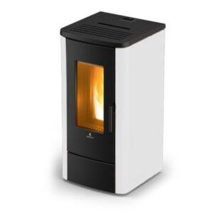 Stufa a pellet Canalizzata Ravelli Easy 12C 12kW riv. in acciaio