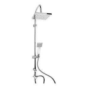 Colonna doccia METAFORM SHUTTLE con soffione cromato e doccetta in ABS