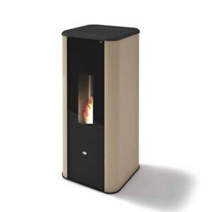 Stufa a pellet Eva Calòr SILENCE 11kW ERMETICA convezione naturale e ventilazione